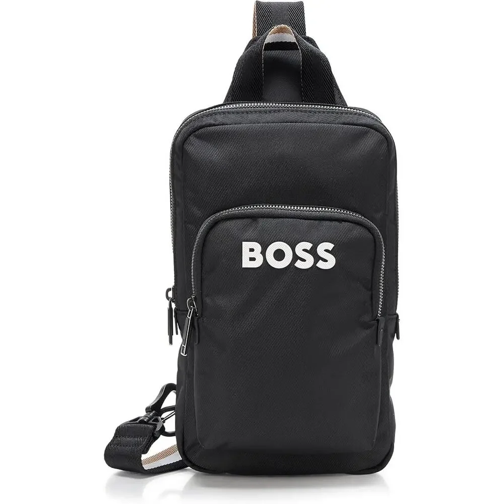 HUGO BOSS Catch 3.0 Monostrap 50548221 a one-shoulder bag men Black $165 MSRP